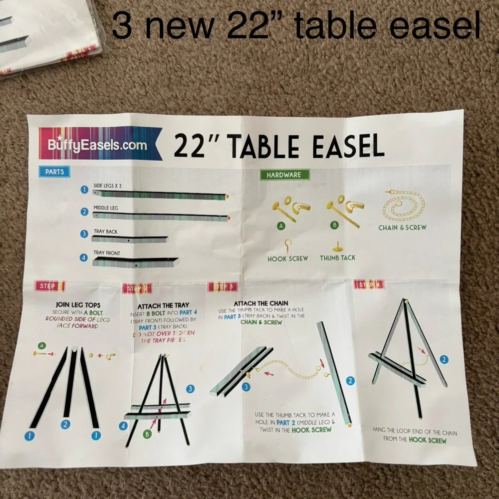 Gold Table Easel